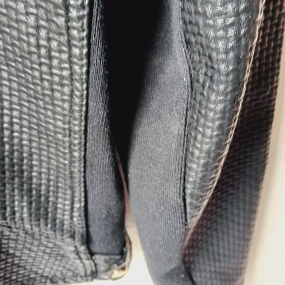 Calvin Klein black with gold zippers and snaps. - Picture 2 of 11